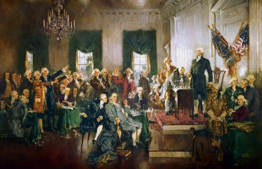 photo of founding fathers of America