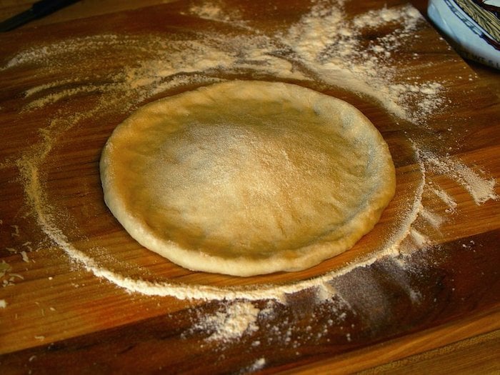 Photo of dough being made