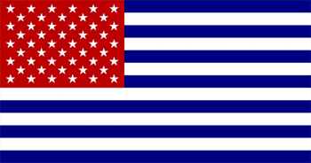 Modified photo of the flag of America