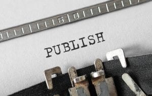 publish written using a typewriter